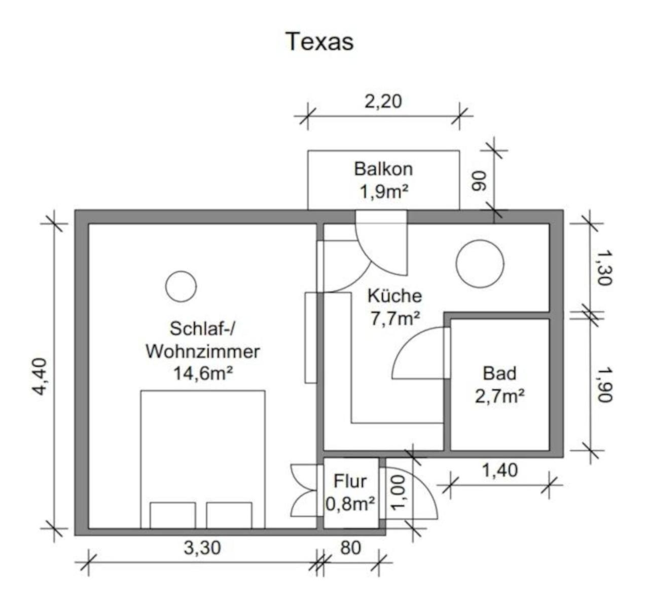 Little Hawaii & Texas Lejlighed Bad Wildungen Eksteriør billede